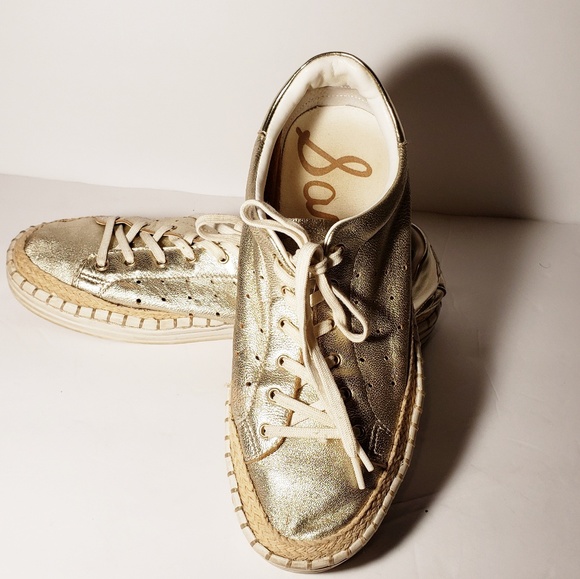 sam edelman gold sneakers